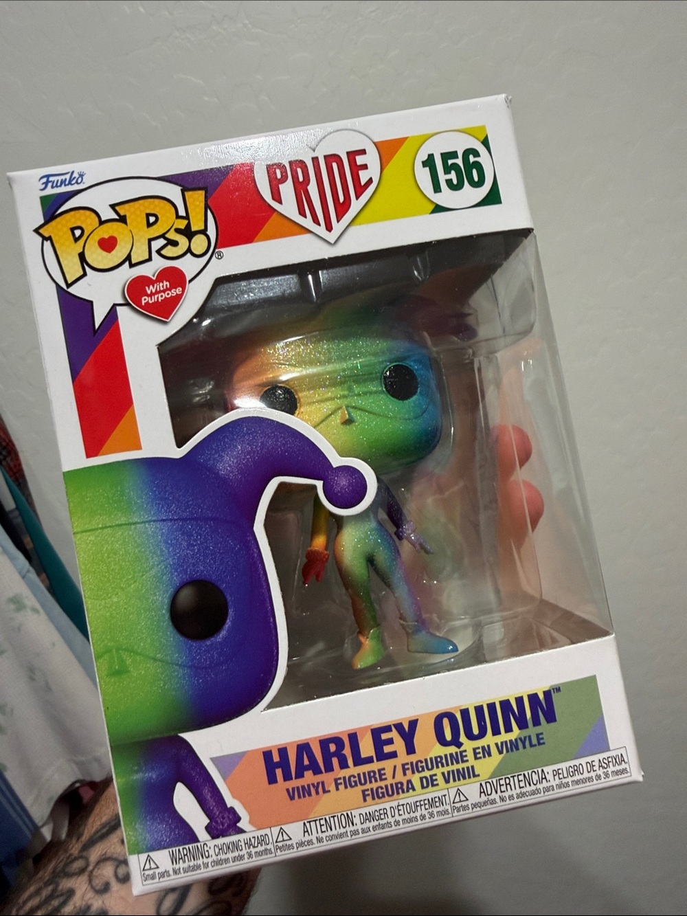 Funko Rainbow Glitter Harley Quinn Vinyl Figure